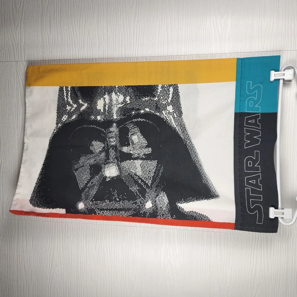 Vintage Star Wars Standard Doublesided Pillowcase 1997 Lucasfilms Darth Vader